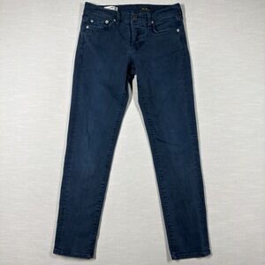 Red Engine Jeans Womens 25 Blue Denim Slim Jim Button Fly Boyfriend Skinny